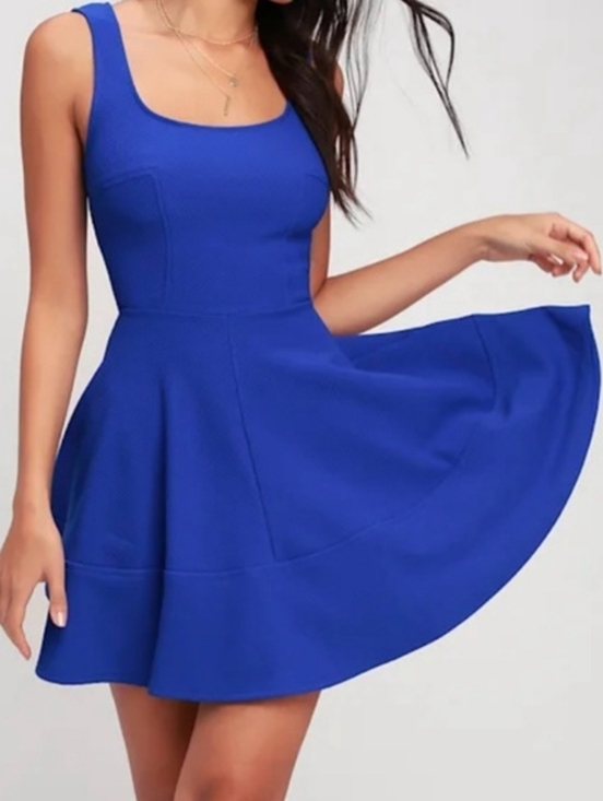 Lulus Dresses & Skirts - Lulus XS Royal Blue Home Before Daylight Fit & Flare Dress 3583-AN